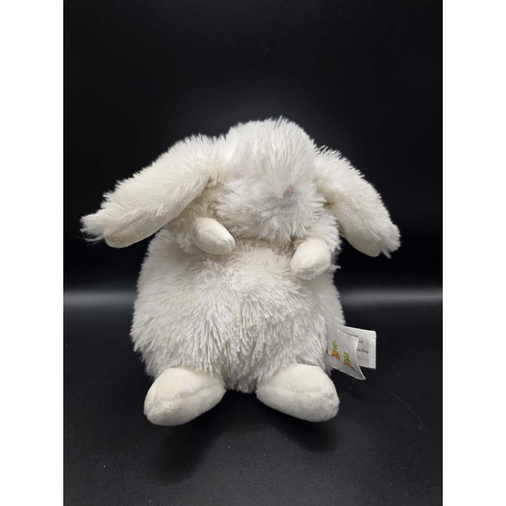 Bunnies by the Bay White Bunny Rabbit Plush Ittybit Pink Nose 6" Stuffed Animal